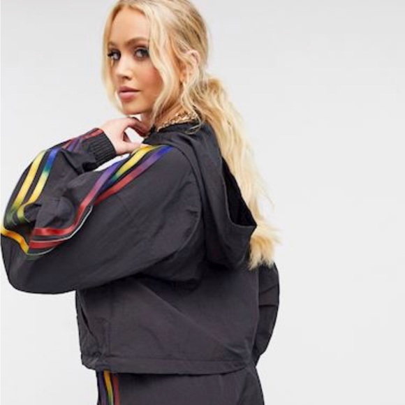 ADIDAS pullover windbreaker oversized running crop - Picture 4 of 5